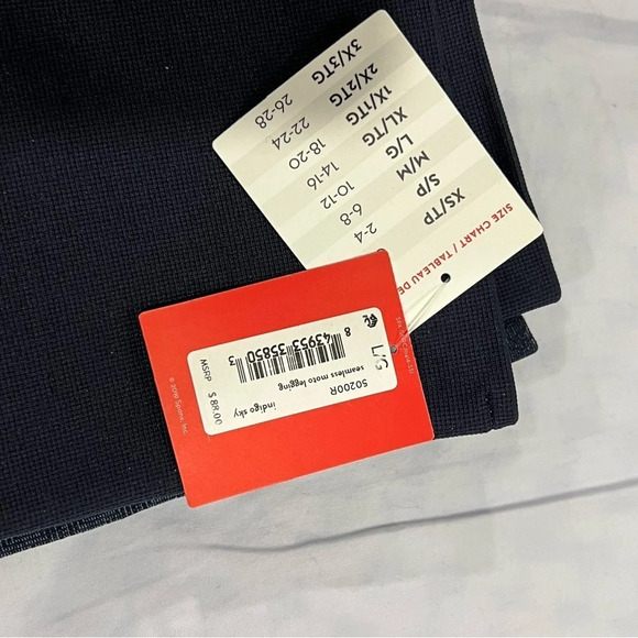 Spanx Look at Me Now Seamless Moto
Leggings Indigo Sky Size L $88 - Picture 9 of 10